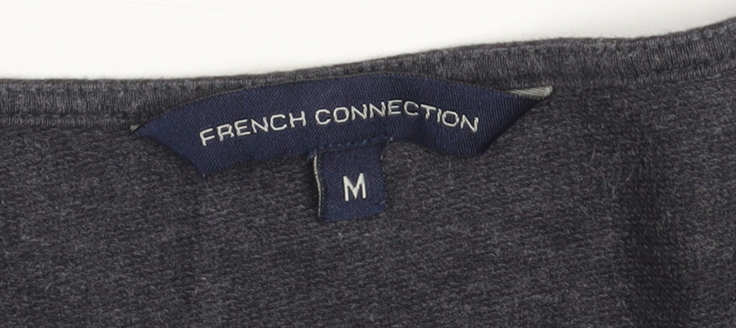 French Connection Women's Grey Cotton Pullover Sweatshirt M