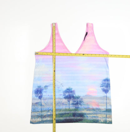 Next Women's Multicoloured V-Neck Camisole Tank Top Size 12