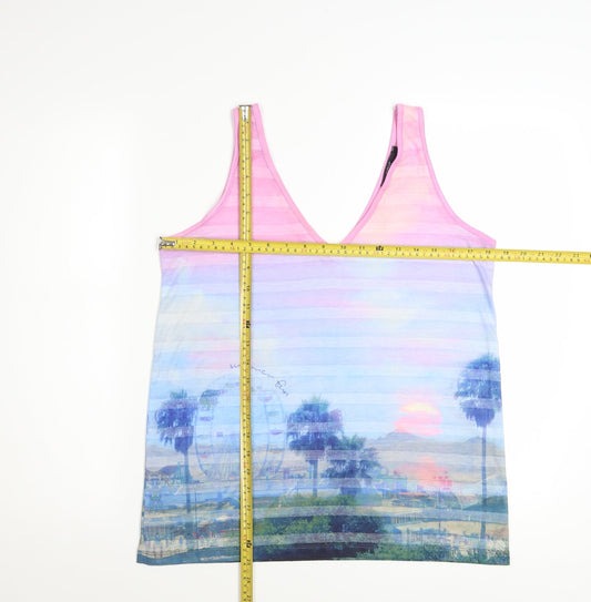 Next Women's Multicoloured V-Neck Camisole Tank Top Size 12