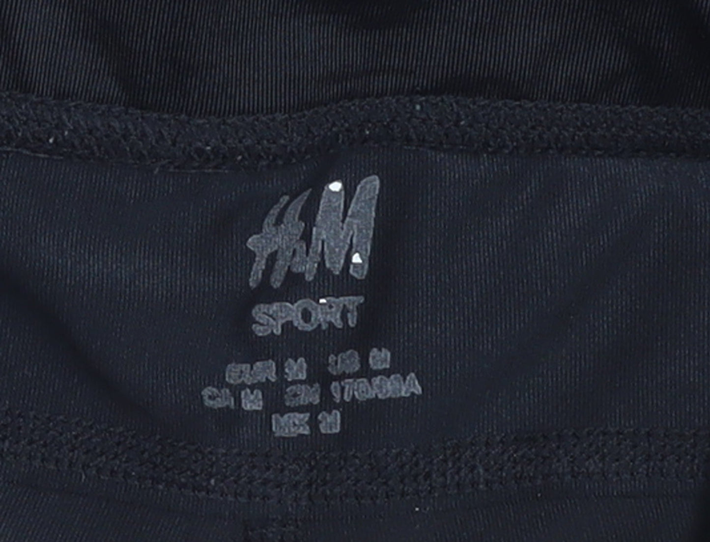 H&M Women’s Black Capri Leggings Size 12 Slim Fit Activewear