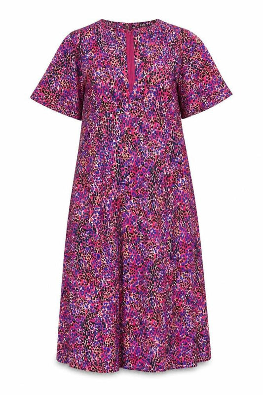 Girl In Mind Womens Multicoloured Leopard Midi Dress UK12