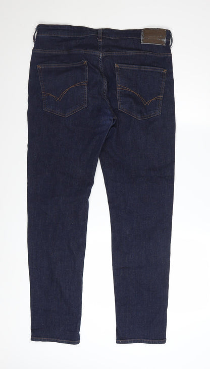 D.Co Certified Mens Blue Slim Fit Jeans W32 L30 Denim
