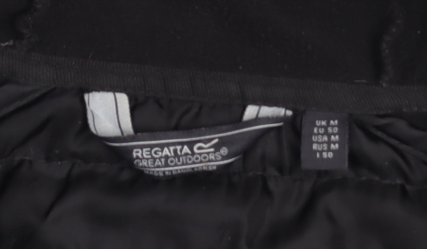 Regatta Men Black Softshell Hooded Jacket Size M Outdoor Hiking Coat