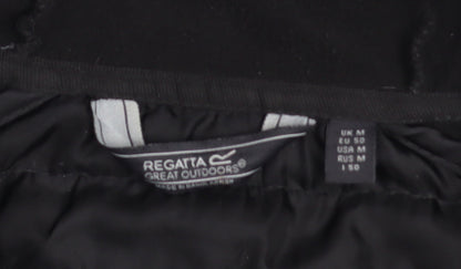 Regatta Men Black Softshell Hooded Jacket Size M Outdoor Hiking Coat