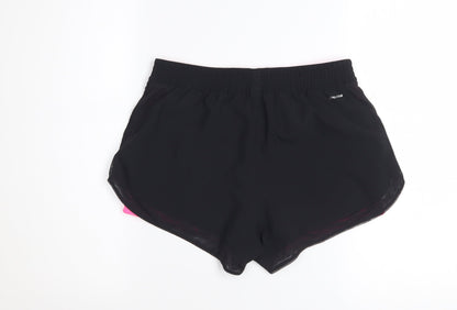 Adidas Women's Black & Pink Climalite Running Shorts S UK 8-10
