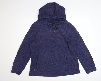 Regatta Women's Blue Pullover Hoodie UK 14 Polyester Lightweight