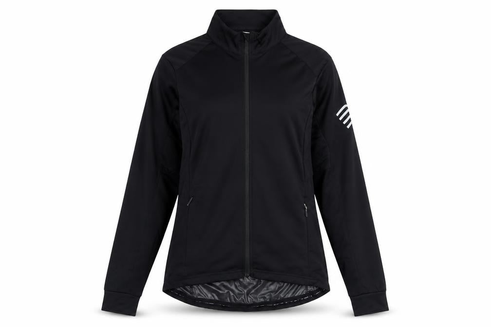 Crane Womens Black 12-14 Windbreaker Jacket with Reflective Trim