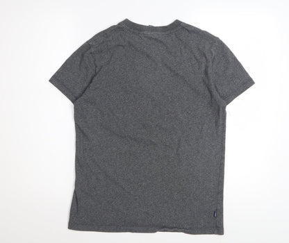 Superdry Men's Grey Cotton Crew Neck Short Sleeve T-Shirt Size S