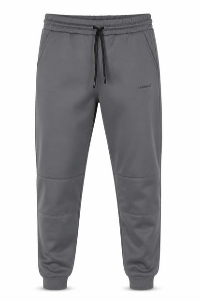 Bekkin Men's Grey Jogger Trousers M Regular Fit Polyester Blend