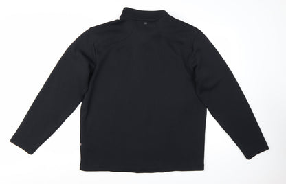 PING Men's Black XL 1/4 Zip Thermal Golf Sweatshirt
