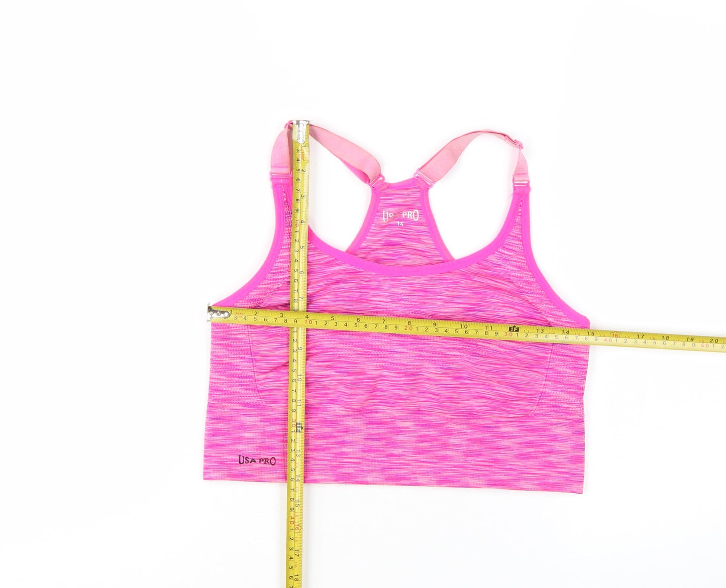 USA Pro Women's Pink Racerback Sports Tank Top Size 14