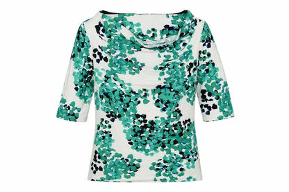 Marks & Spencer Per Una Women's Multicoloured Floral Cowl Neck Blouse Size 12