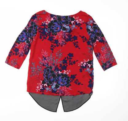 Marks and Spencer Women’s Multicoloured Floral Tunic Blouse Size 14