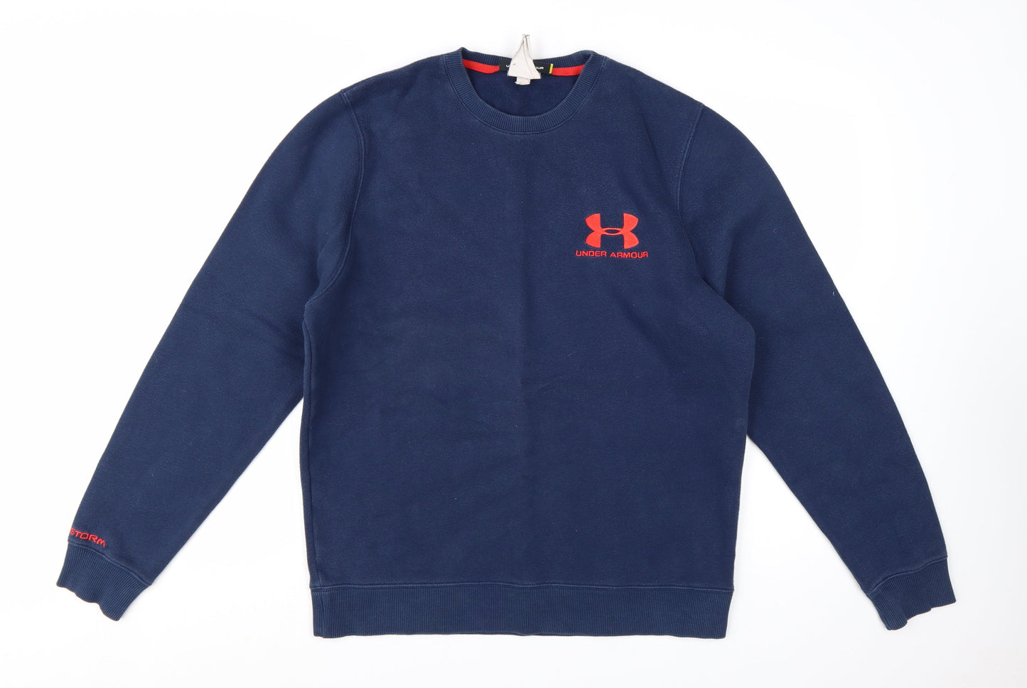 Under Armour Men's Blue Pullover Sweatshirt M Relaxed Fit Fleece