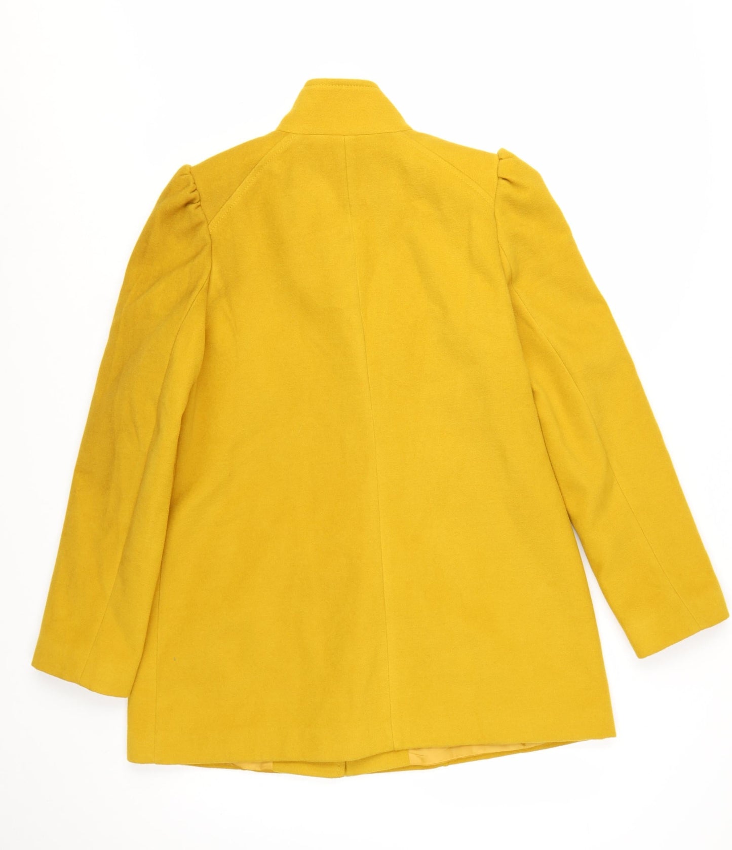 F&F Women's Yellow Mid-Length Button Overcoat Size 12