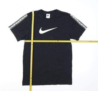Nike Men's Black Short Sleeve Crew Neck Logo T-Shirt Size S