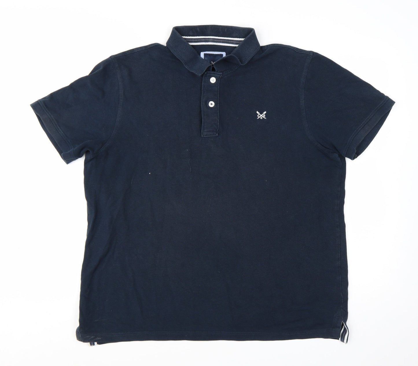 Crew Clothing Company Men's Blue XL Cotton Polo Shirt