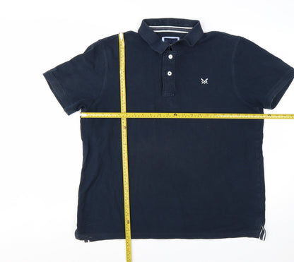 Crew Clothing Company Men's Blue XL Cotton Polo Shirt