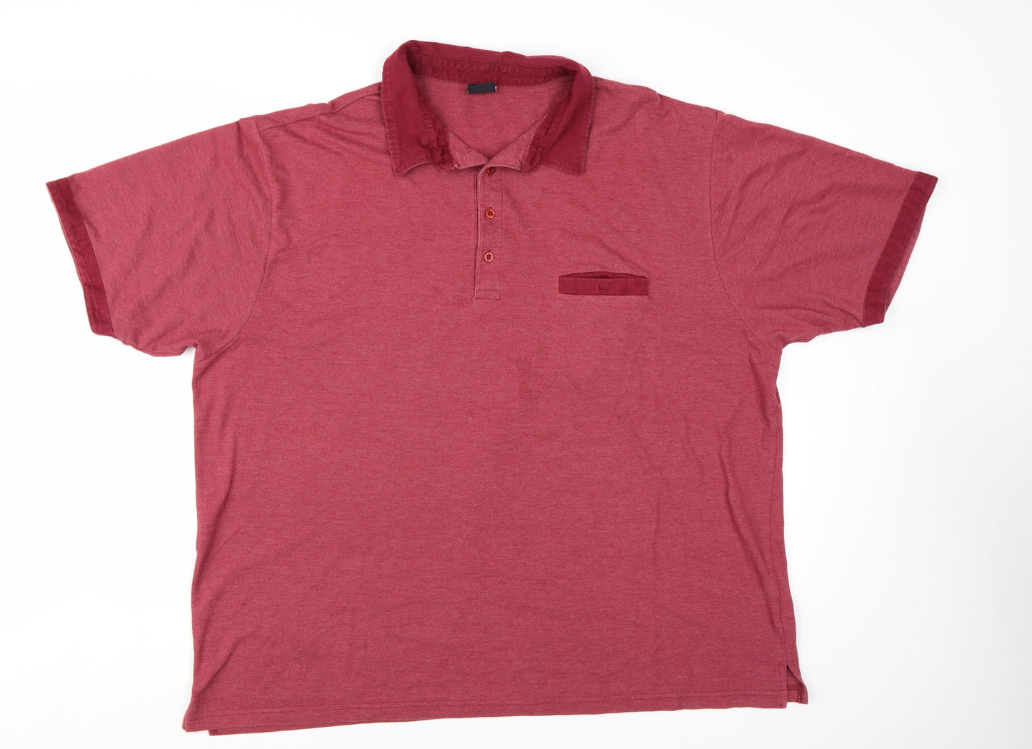 Pegasus Men’s Red 3XL Cotton Collared Short Sleeve Polo Shirt