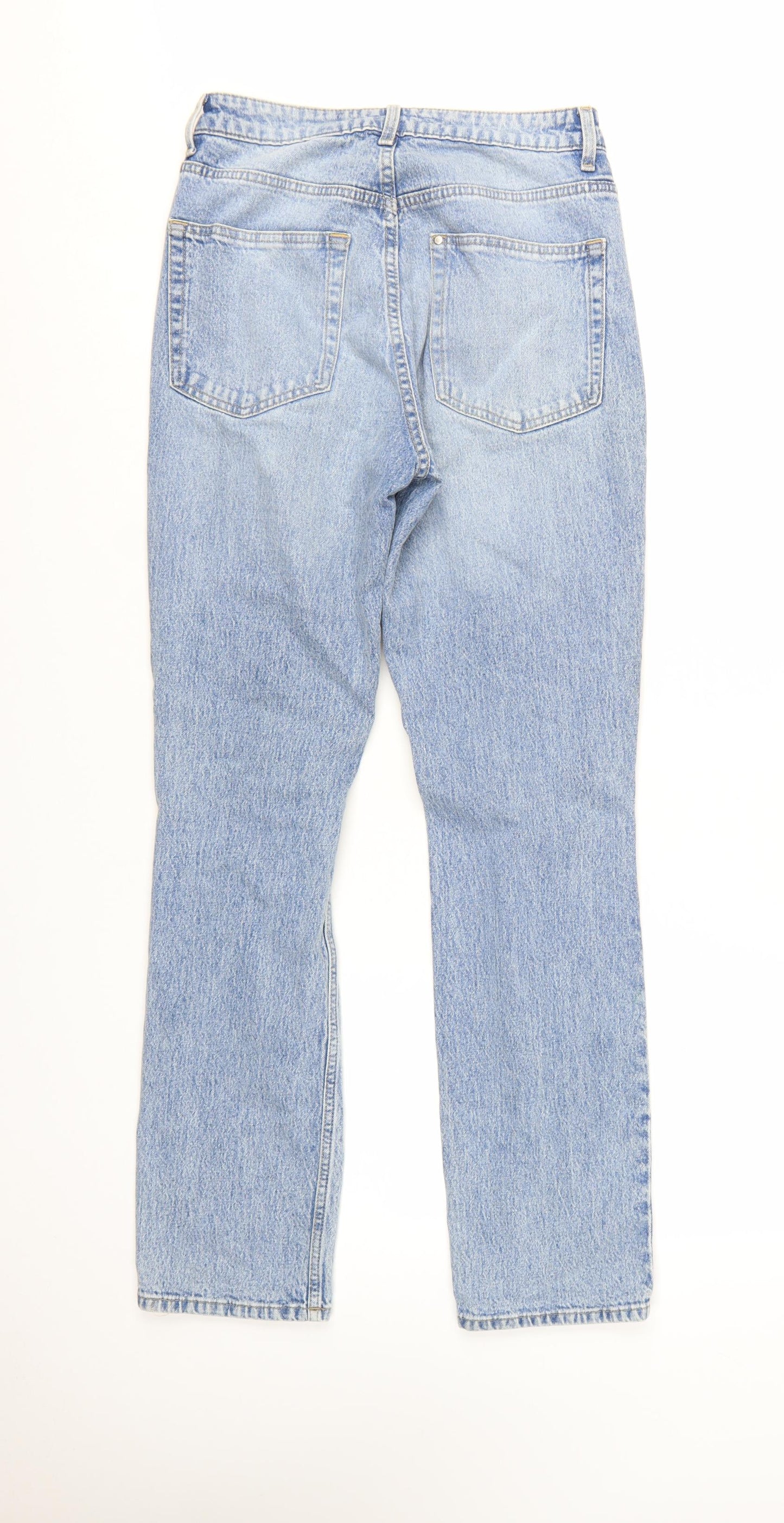 H&M Women’s Blue Vintage Straight High Waist Jeans Size 10