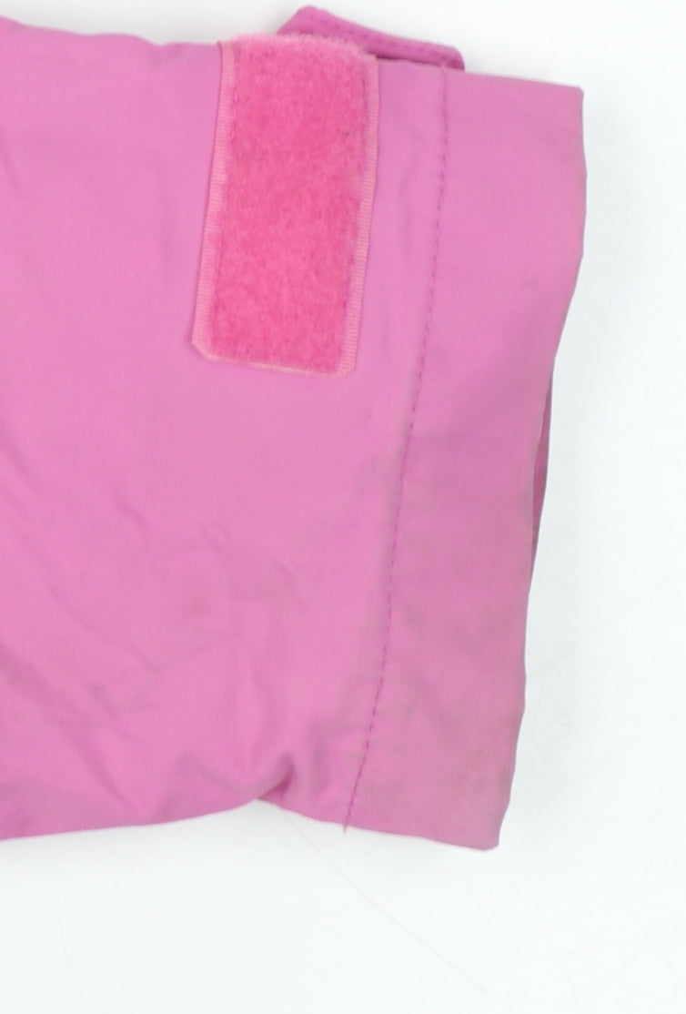 Lazy Jacks Women's Pink Hooded Rain Coat Jacket Size S