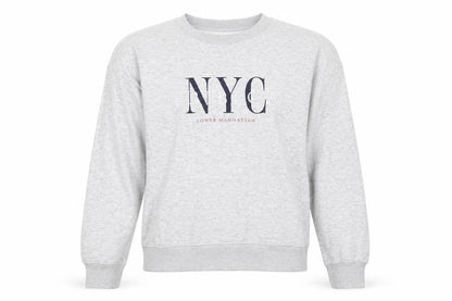 H&M Women's Grey NYC Lower Manhattan Pullover Sweatshirt Size 12