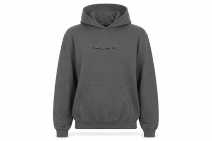 PrettyLittleThing Women's Grey Pullover Hoodie Size S Cotton Blend