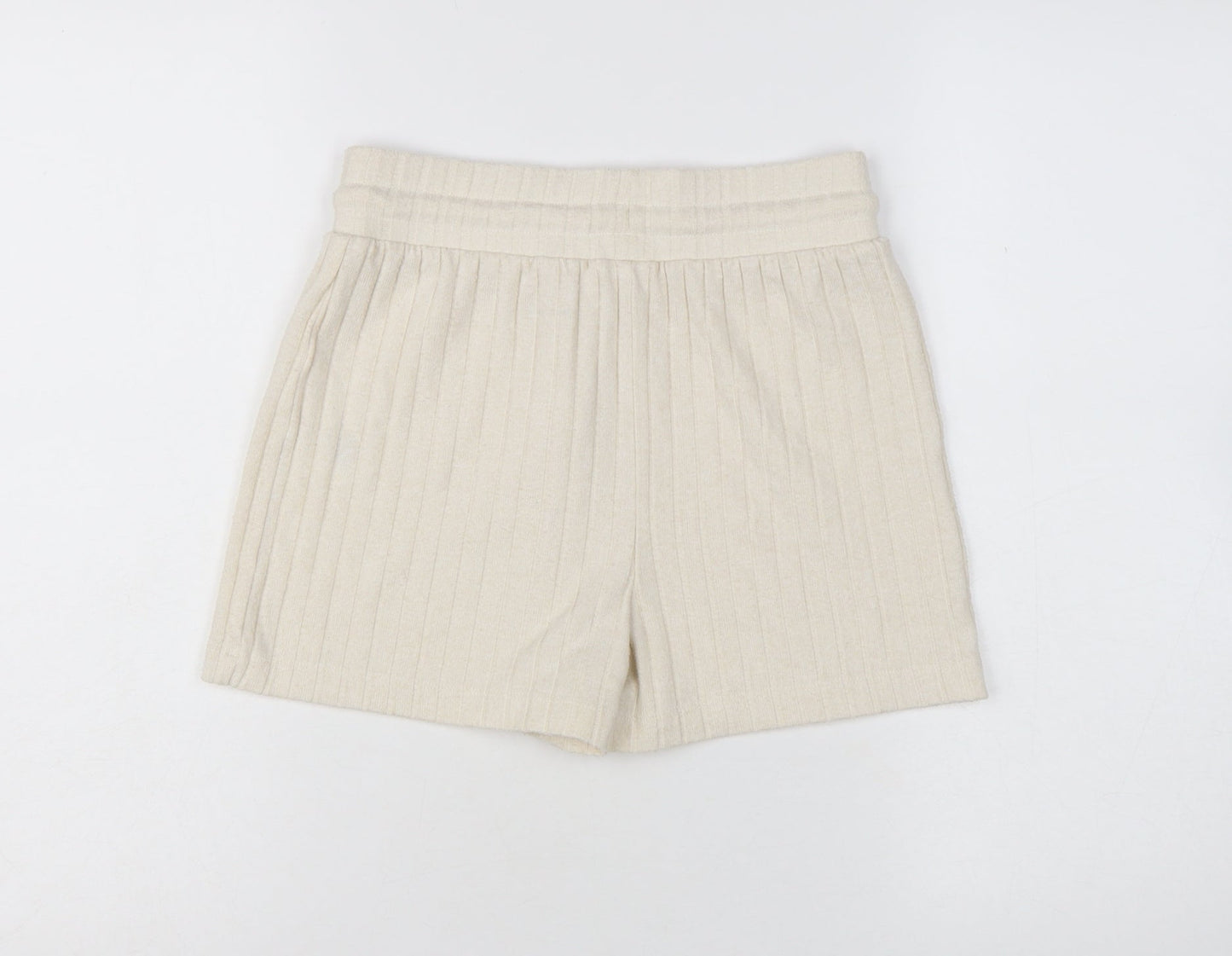 ASOS 4505 Womens Beige Knit Sweat Shorts Size 6 High Rise