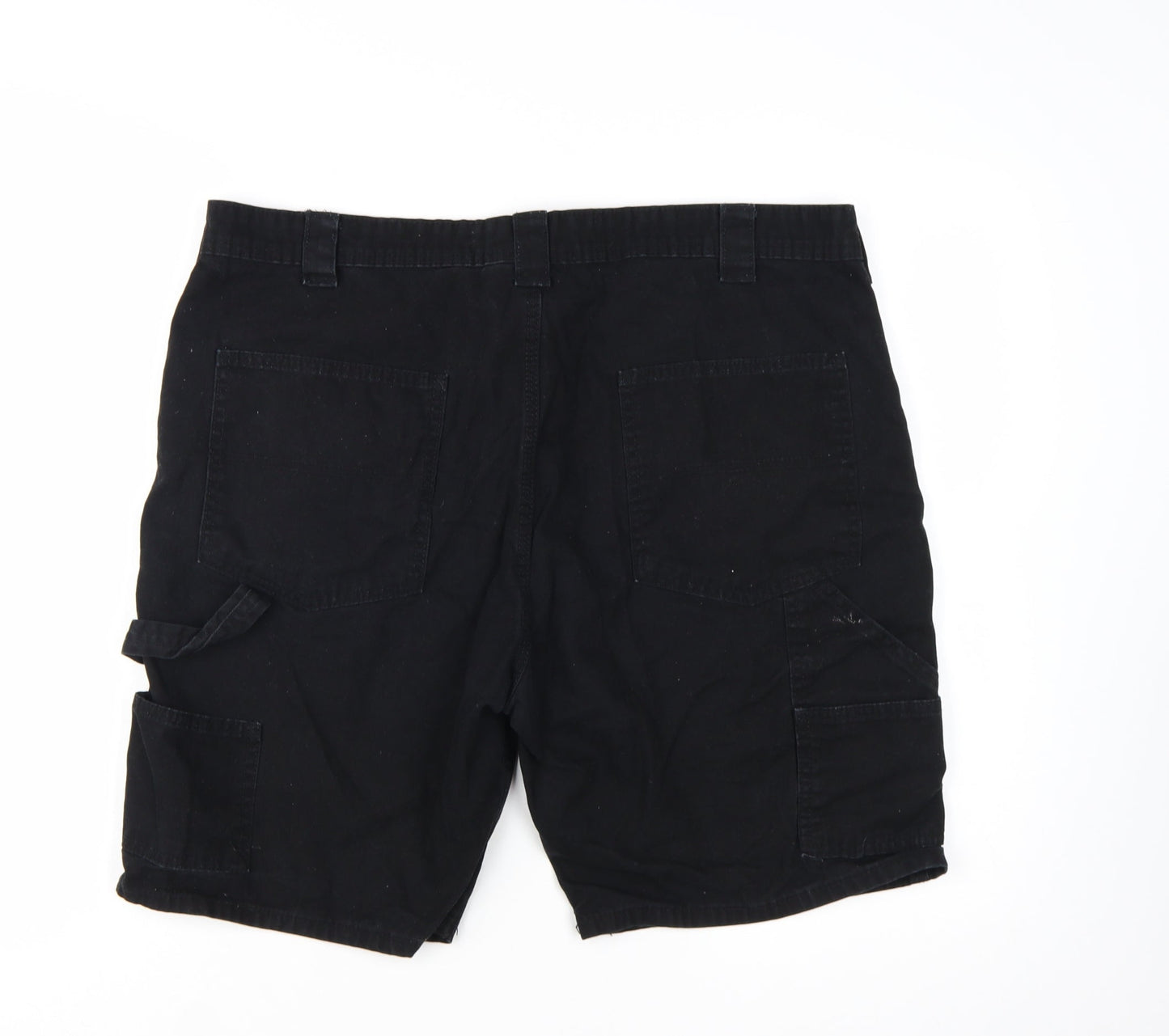 Denim Co. Men's Black Cargo Shorts Size L W38 Cotton Workwear