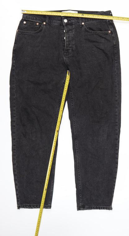 Topman Men's Black Original Tapered Jeans W34 L32 Denim