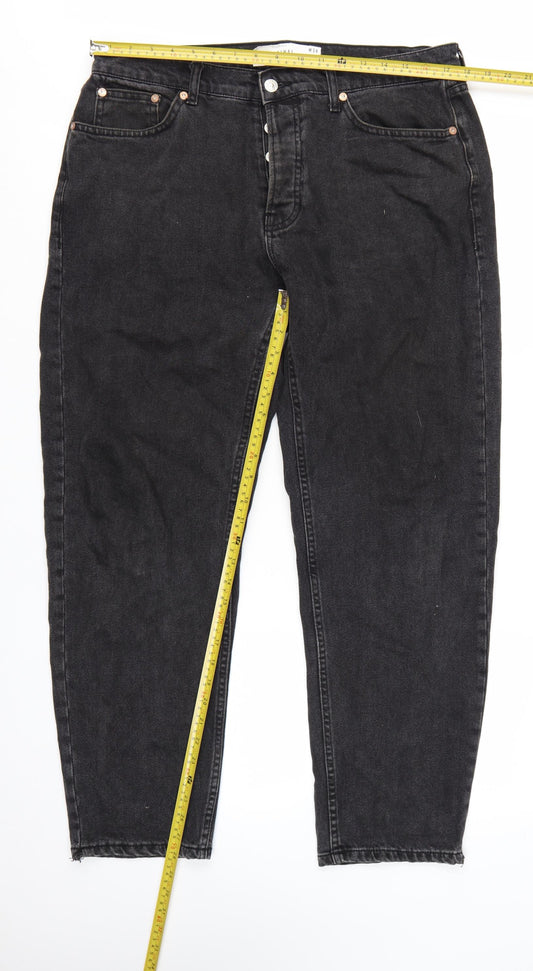 Topman Men's Black Original Tapered Jeans W34 L32 Denim