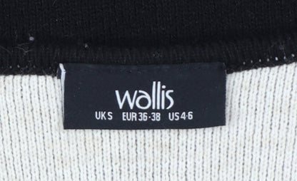Wallis Women’s Black Long Sleeve Open Cardigan Size S