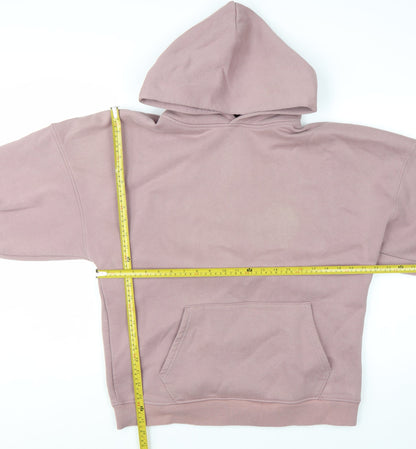 Blakely London Womens Mauve Hooded Pullover Hoodie Medium Cotton Blend