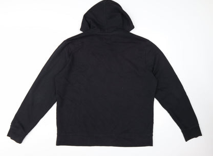 Champion Men's Black XL Pullover Hoodie with Embroidered Logo