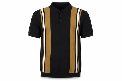 Jacamo Men's Black XL Short Sleeve Cotton Polo Jumper