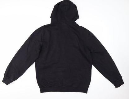 Champion Men's Black Full Zip Hoodie Size L Fleece Sweatshirt