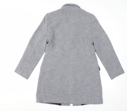 Marks and Spencer Women Grey Petite Single-Breasted Blazer Size 10