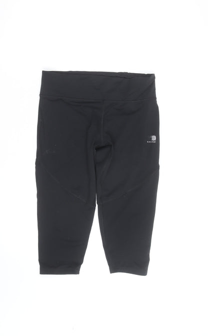 Karrimor Womens Black Capri Leggings XL Quick Dry Stretch Activewear