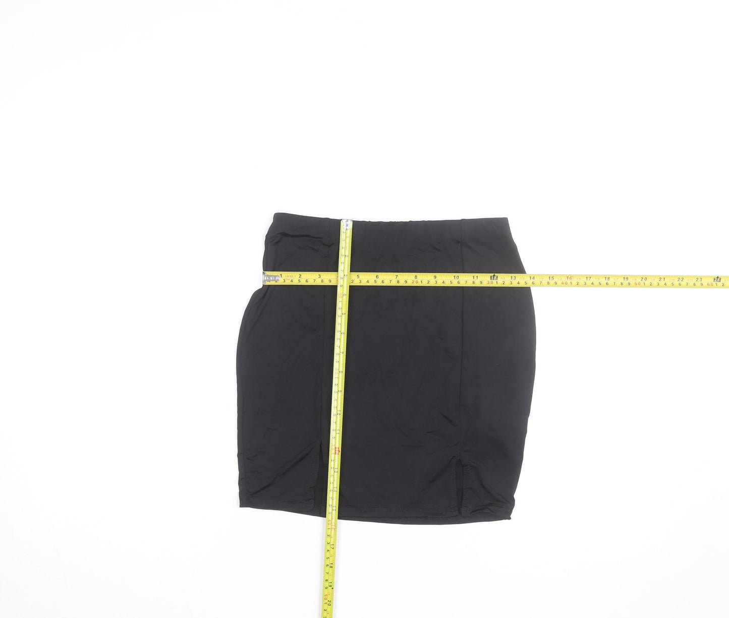 Boohoo Women's Black Size 10 High Rise Pencil Skirt