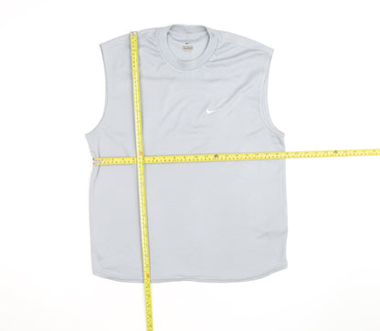 Nike Men's Grey Sleeveless Dri-FIT Tank Top Size M