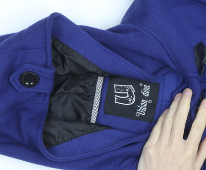 Urban Diva Women's Blue Hooded Duffle Coat Size 10