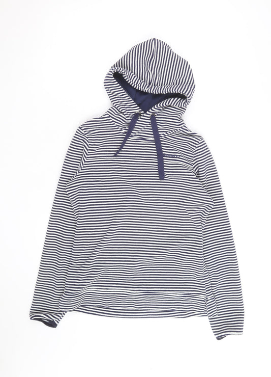 Brasher Womens Navy Striped Pullover Hoodie XS Outdoor Casual