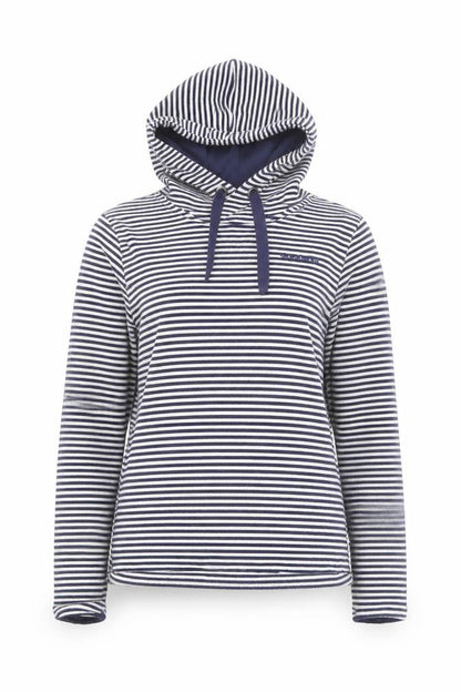 Brasher Womens Navy Striped Pullover Hoodie XS Outdoor Casual