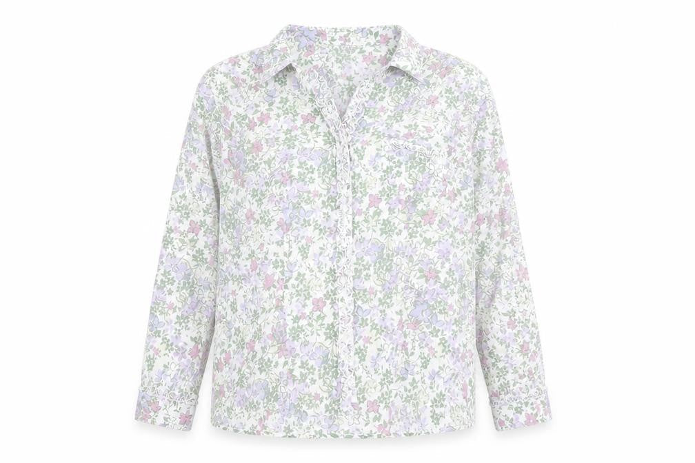 Marks & Spencer Womens Multicoloured Floral Cotton Blouse UK 20