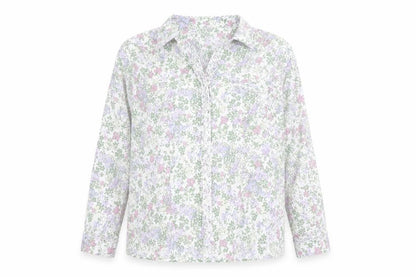 Marks & Spencer Womens Multicoloured Floral Cotton Blouse UK 20