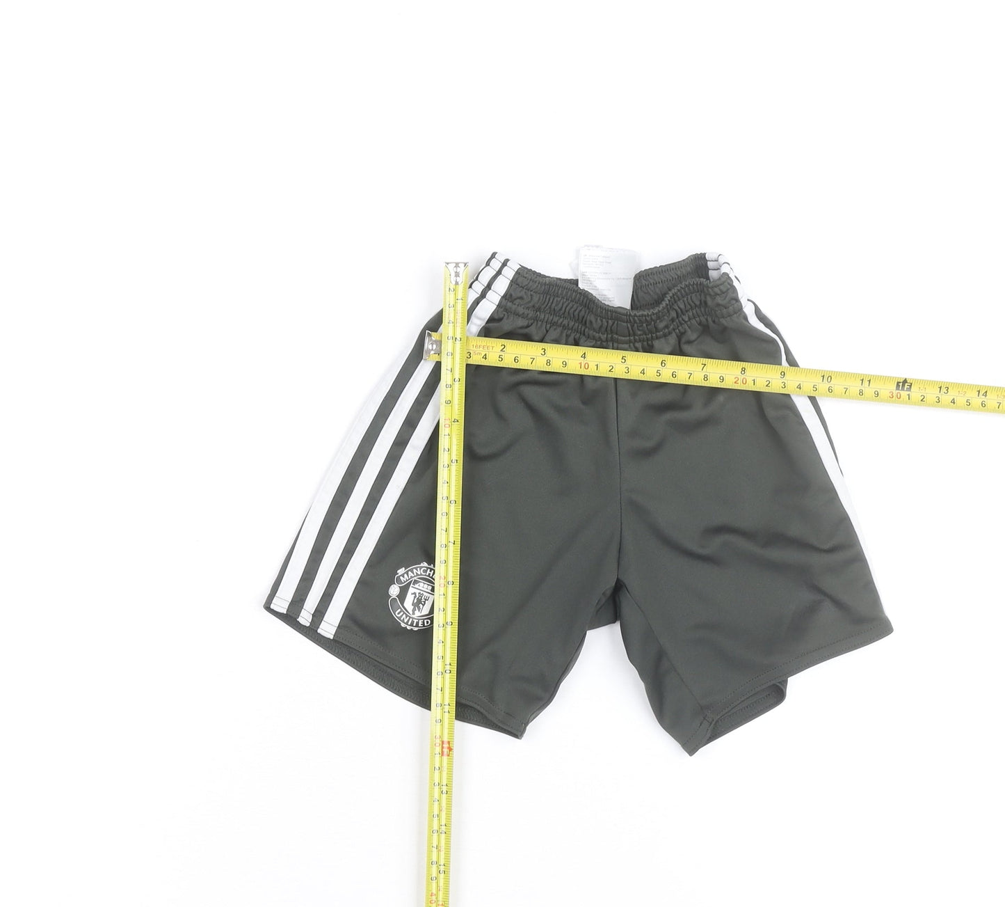 Adidas Boys Black Manchester United Football Shorts 4-5 Years Athletic Fit