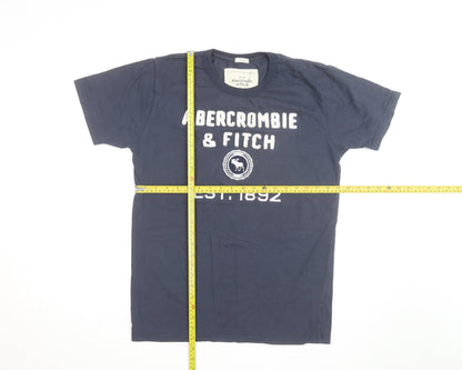 Abercrombie & Fitch Men's Blue XL Muscle Fit Graphic T-Shirt