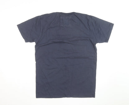 Abercrombie & Fitch Men's Blue XL Muscle Fit Graphic T-Shirt