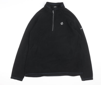 Dare 2B Mens Black Fleece Half Zip Pullover Sweatshirt M