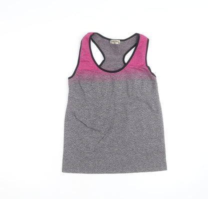 Poetic Soul Womens Multicoloured Racerback Tank Top M Polyester Stretch